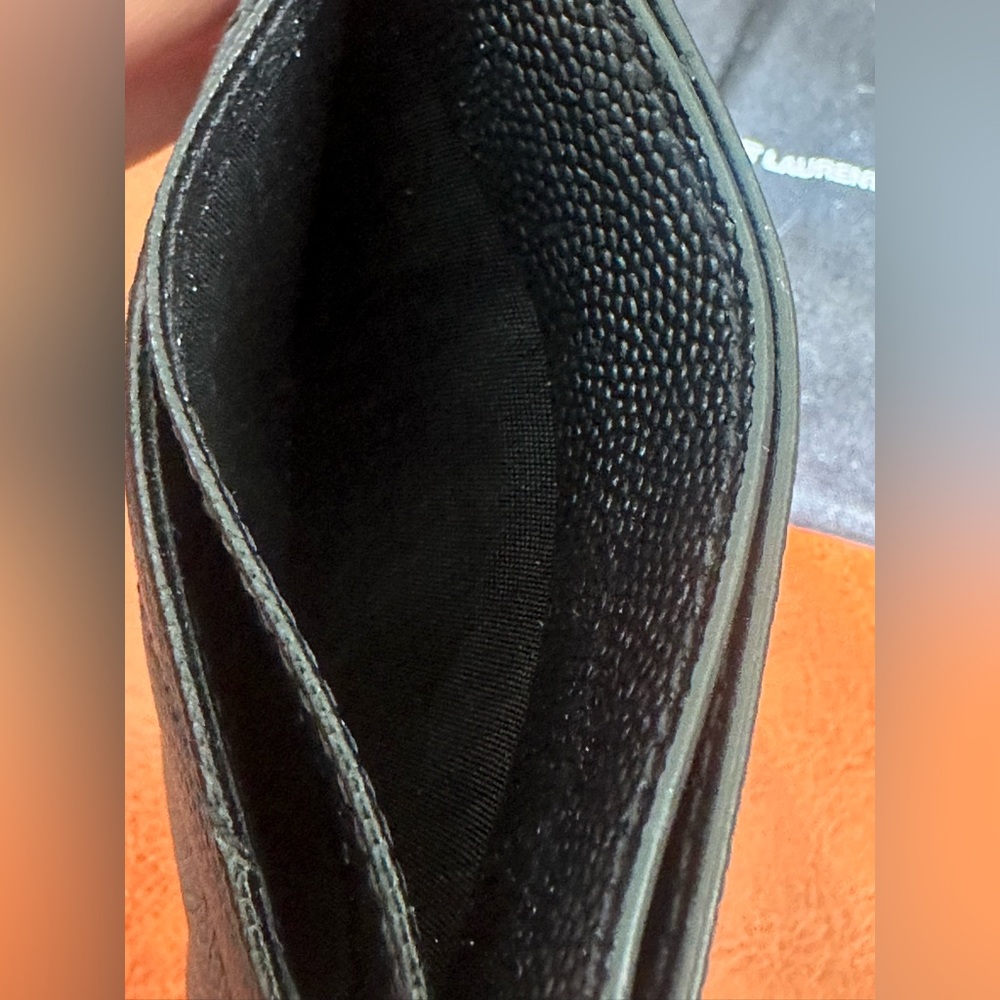 YSL Black Leather Card Holder - Picture 4 of 9